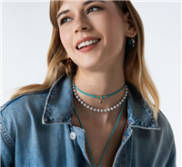 Halskette Rue des Mille in Perlen CB-LGR 13 C5 - CB-LGR 13 C5